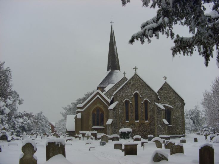 All Saints in the snow