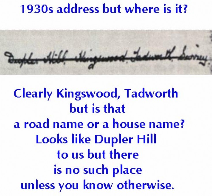Mystery address – Can you help?