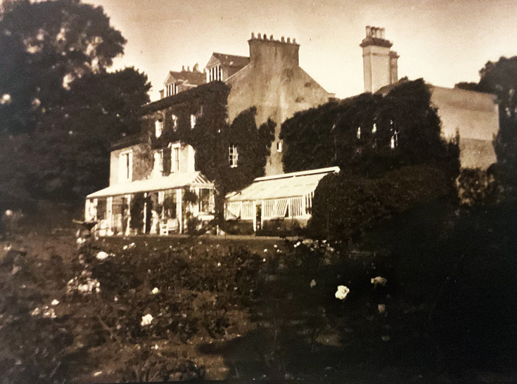 Court Haw rose garden and house