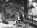 Children by a pond in Woodmansterne.